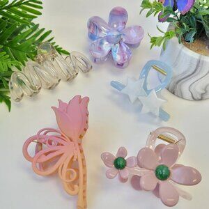 ✨Bundle 5 PCS | NEW Assorted Hair Clips| Claw Clips | Everyday Hair Accessories✨